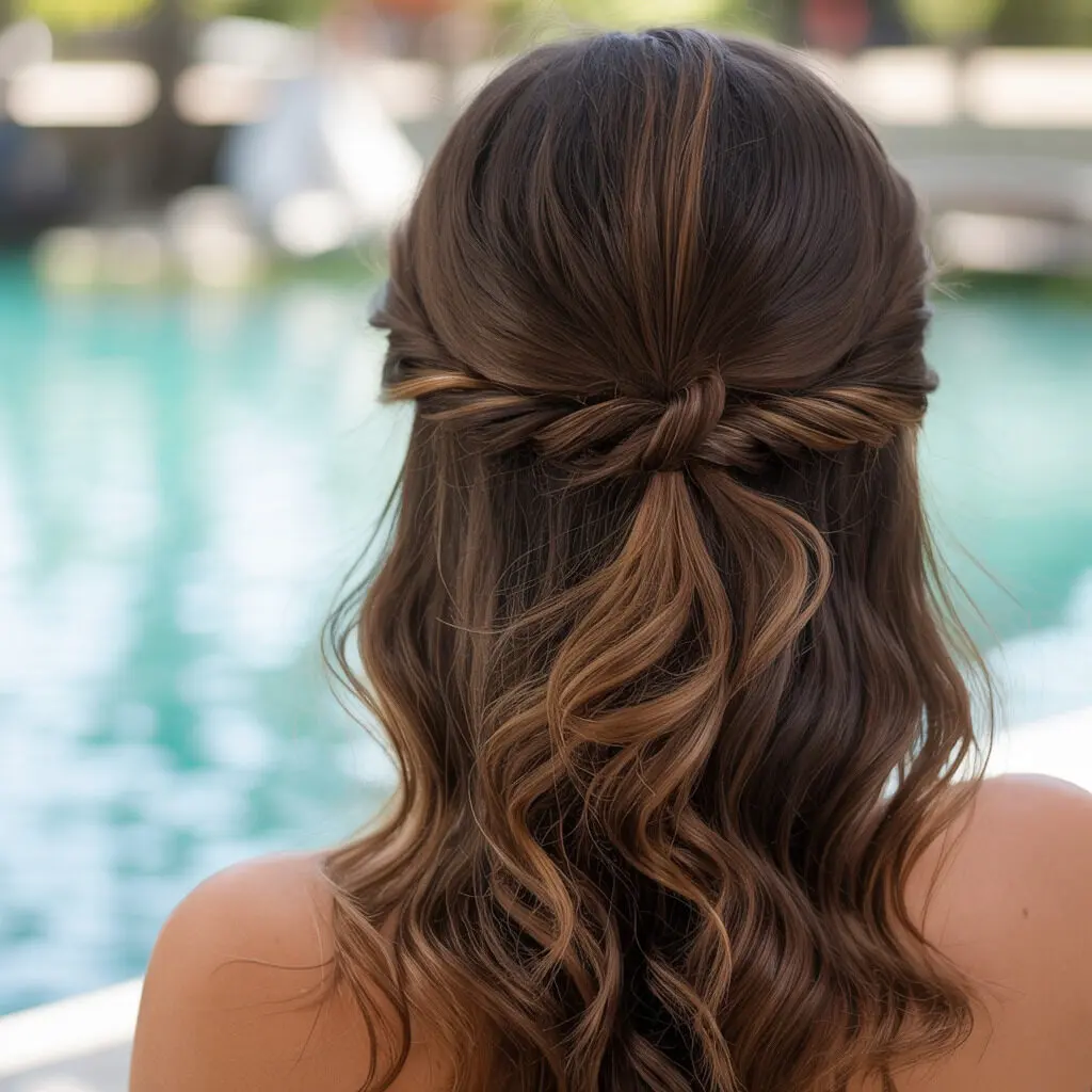 Beach waves with braided accent