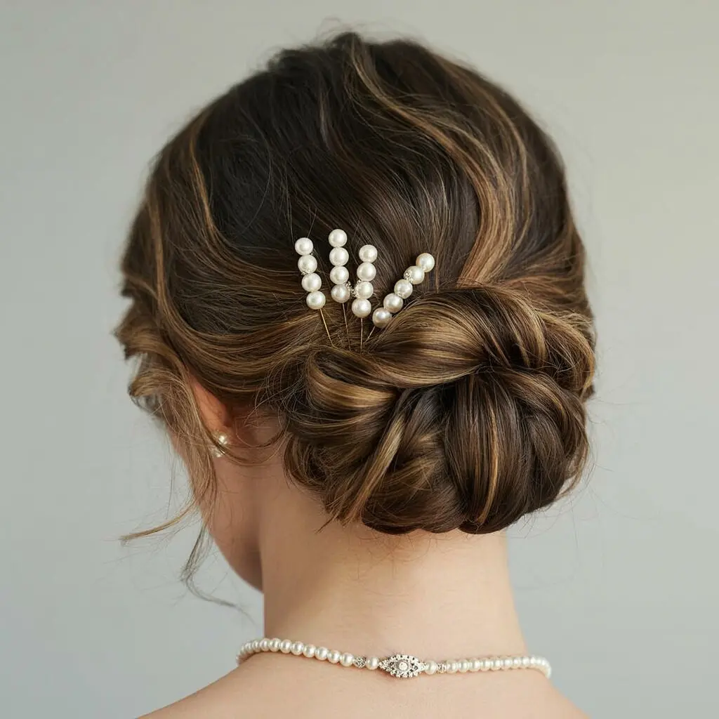 Bob with embellished clips