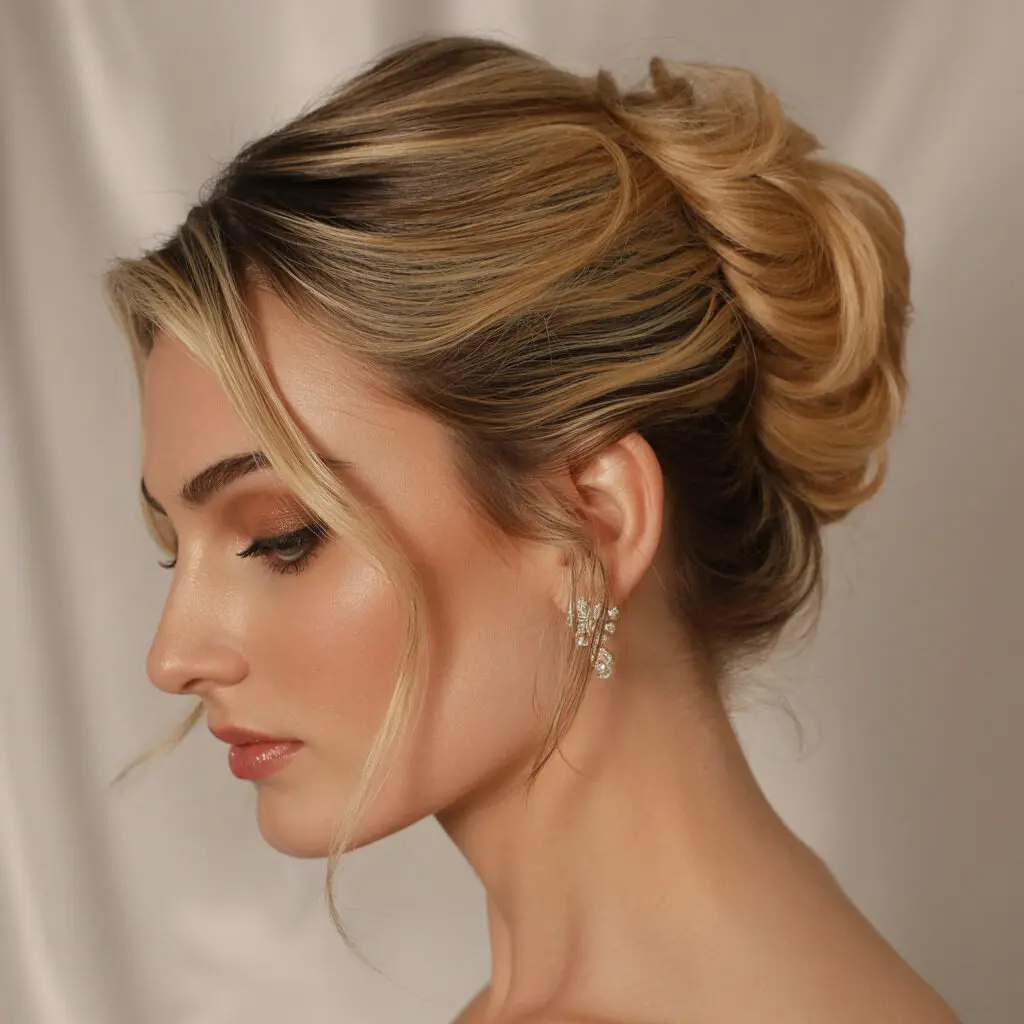 Classic updo bun
