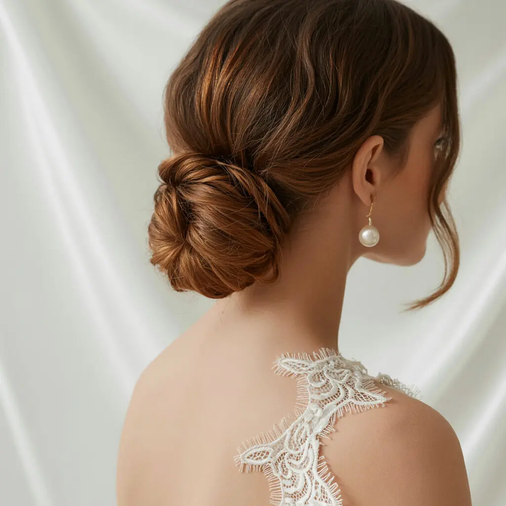Low twisted updo