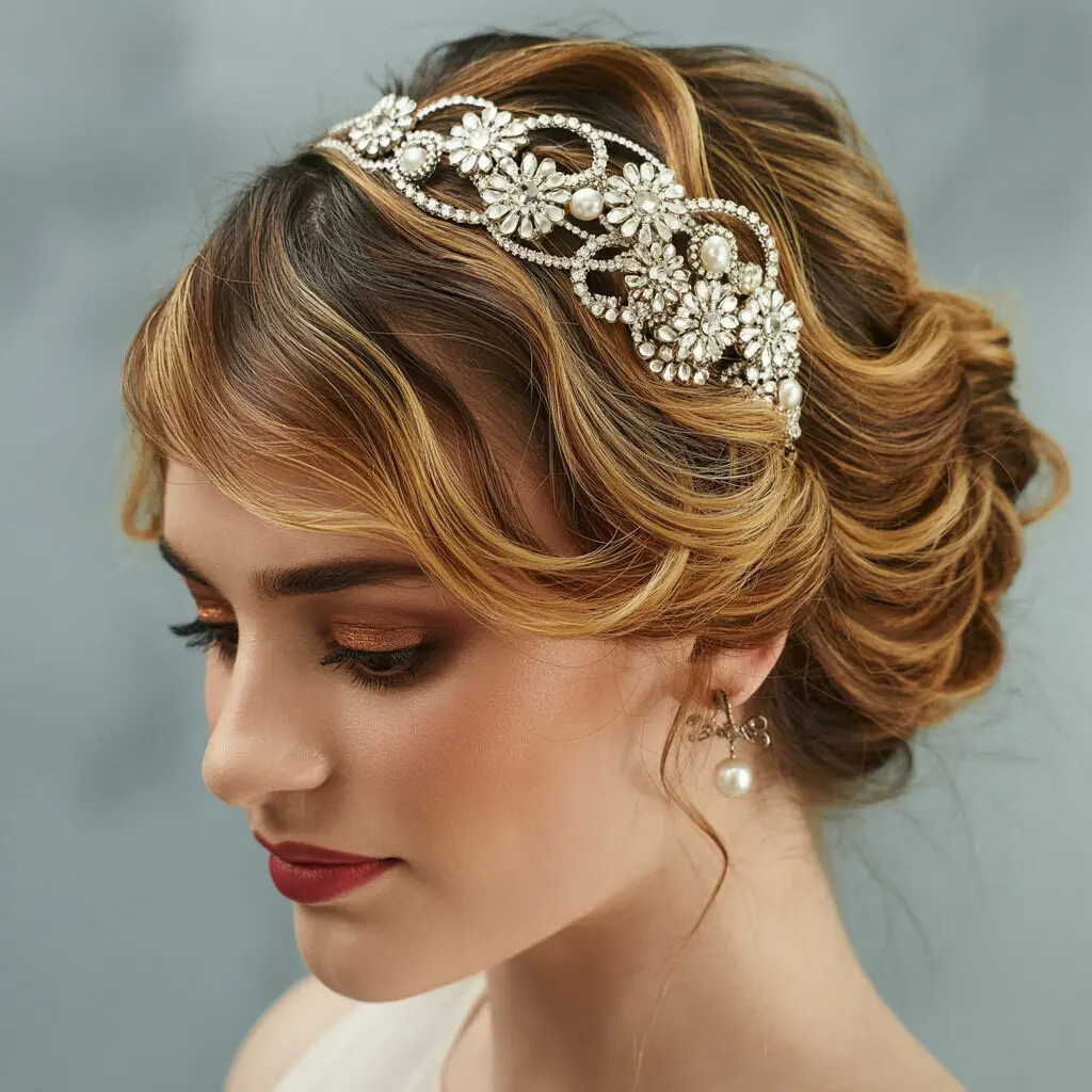 Short hair with headband