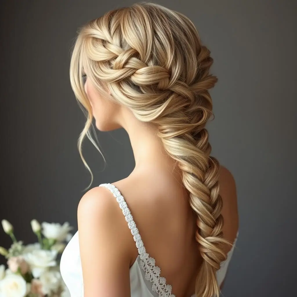 Side fishtail braid