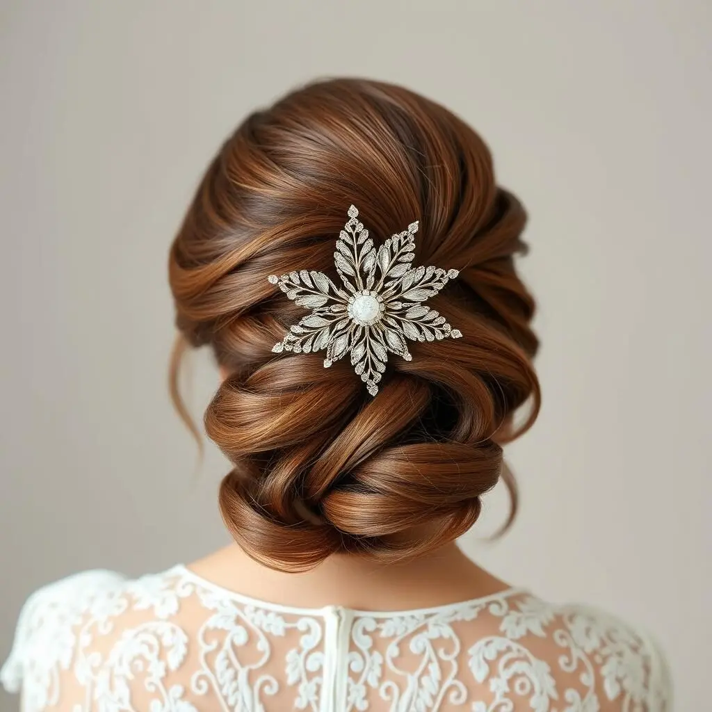 Vintage waves with decorative comb